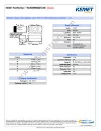 T491A155M020ZT7280 Datasheet Cover