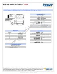 T491A155M025ZT Datasheet Cover