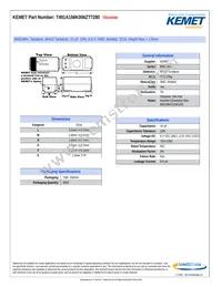 T491A156K006ZT7280 Datasheet Cover