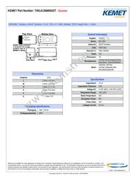 T491A156M004ZT Datasheet Cover