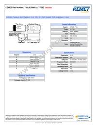 T491A156M010ZT7280 Datasheet Cover