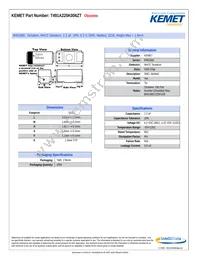 T491A225K006ZT Datasheet Cover