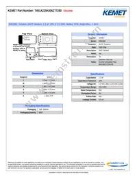 T491A225K006ZT7280 Datasheet Cover