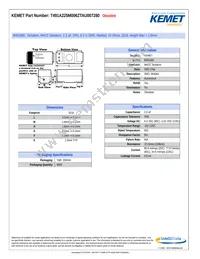 T491A225M006ZTAU007280 Datasheet Cover