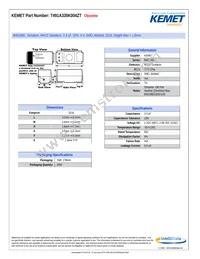 T491A335K004ZT Datasheet Cover