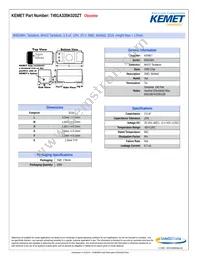 T491A335K020ZT Datasheet Cover