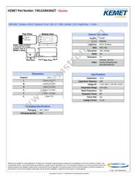 T491A336K004ZT Datasheet Cover