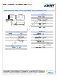 T491A336K006ZTAU00 Datasheet Cover