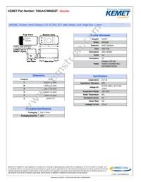 T491A474M025ZT Datasheet Cover