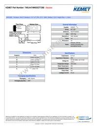 T491A474M025ZT7280 Datasheet Cover