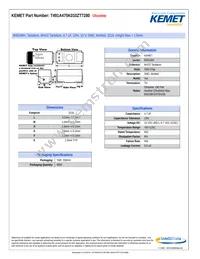 T491A475K010ZT7280 Datasheet Cover