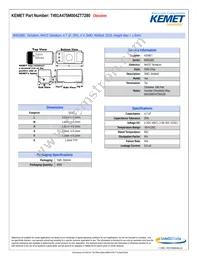 T491A475M004ZT7280 Datasheet Cover