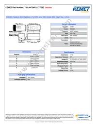 T491A475M010ZT7280 Datasheet Cover