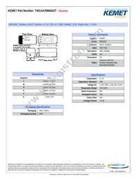 T491A476M004ZT Datasheet Cover