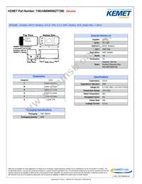 T491A685M006ZT7280 Datasheet Cover