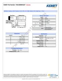 T491A685M016ZT Datasheet Cover