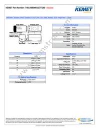 T491A685M016ZT7280 Datasheet Cover