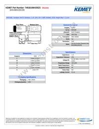 T491B105K035ZG Datasheet Cover