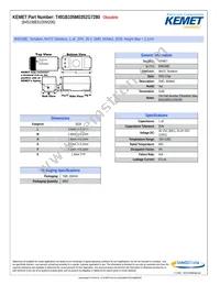 T491B105M035ZG7280 Datasheet Cover