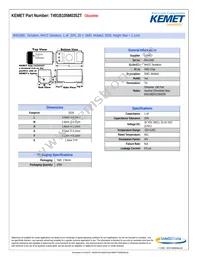 T491B105M035ZT Datasheet Cover