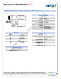 T491B105M035ZT7280 Datasheet Cover