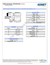 T491B106K016ZG Datasheet Cover