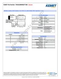 T491B106M006ZT7280 Datasheet Cover