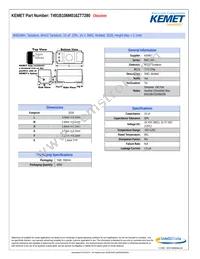 T491B106M016ZT7280 Datasheet Cover