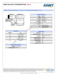 T491B155K025ZT7280 Datasheet Cover