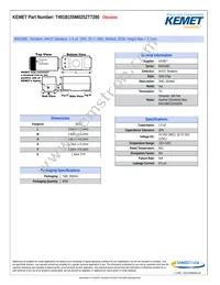 T491B155M025ZT7280 Datasheet Cover