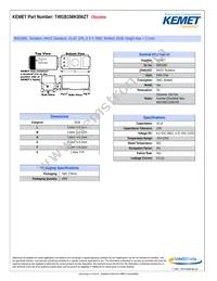 T491B156K006ZT Datasheet Cover