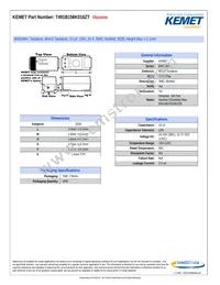 T491B156K016ZT Datasheet Cover