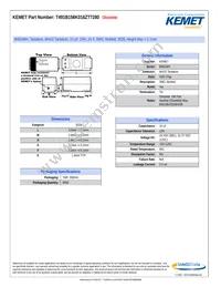 T491B156K016ZT7280 Datasheet Cover