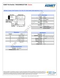 T491B156M010ZT7280 Datasheet Cover