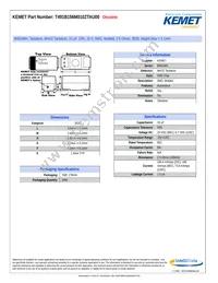 T491B156M010ZTAU00 Datasheet Cover