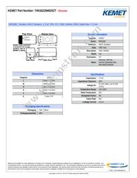 T491B225M025ZT Datasheet Cover