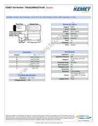 T491B225M025ZTAU00 Datasheet Cover