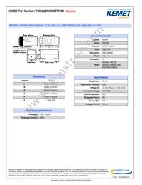 T491B226K010ZT7280 Datasheet Cover