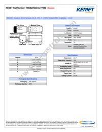 T491B226M016ZT7280 Datasheet Cover