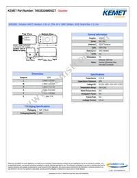 T491B334M050ZT Datasheet Cover