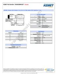 T491B335M016ZT Datasheet Cover