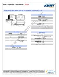 T491B335M025ZT Datasheet Cover