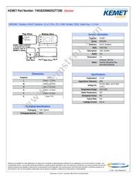 T491B335M025ZT7280 Datasheet Cover