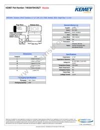 T491B475K035ZT Datasheet Cover