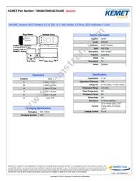 T491B475M010ZTAU00 Datasheet Cover