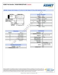 T491B475M016ZTAU00 Datasheet Cover