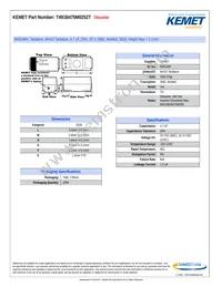 T491B475M025ZT Datasheet Cover