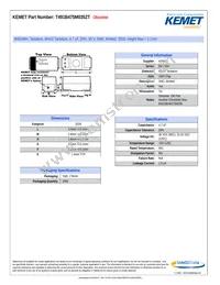 T491B475M035ZT Datasheet Cover