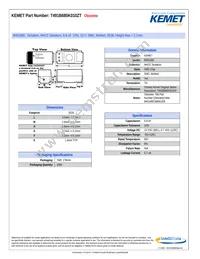 T491B685K010ZT Datasheet Cover