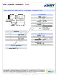 T491B685M010ZT Datasheet Cover